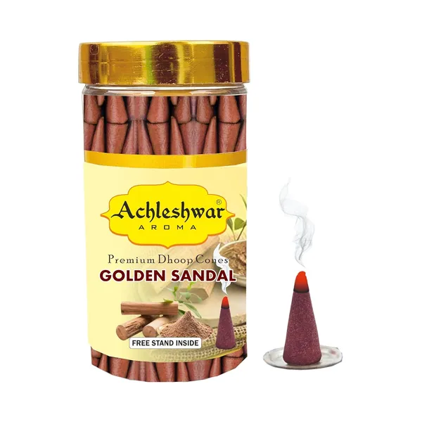 Golden_Sandal_Dhoop_Cones_Boxbamboless200Gm_Jar_Packaging_Less_Smoke