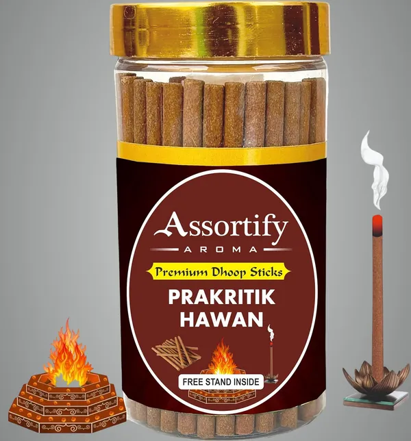 Prakritik_Hawan_Dhoop_Sticks_Boxbamboless100Gm_Jar_Packaging_Less_Smoke