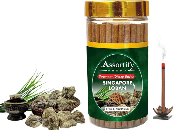 Singapore_Loban_Dhoop_Sticks_Boxbamboless100Gm_Jar_Packaging_Less_Smoke