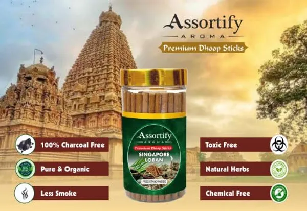 Singapore_Loban_Dhoop_Sticks_Boxbamboless100Gm_Jar_Packaging_Less_Smoke