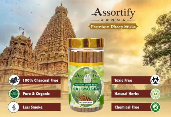 Kali_Mogra_Dhoop_Sticks_Boxbamboless100Gm_Jar_Packaging_Less_Smoke