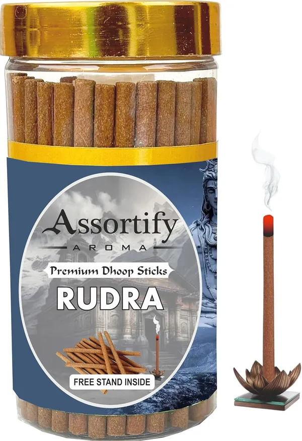 Rudra_Dhoop_Sticks_Boxbamboless100Gm_Jar_Packaging_Less_Smoke