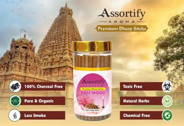 Rose_Wood_Dhoop_Sticks_Boxbamboless100Gm_Jar_Packaging_Less_Smoke