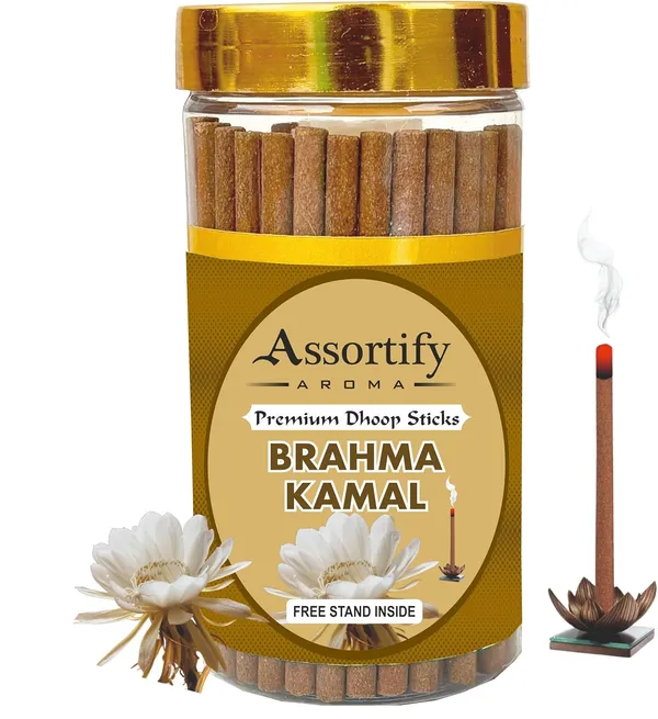 Brahma_Kamal_Dhoop_Sticks_Box_For_Poojabamboless100Gm_Jar_Packaging_Less_Smoke