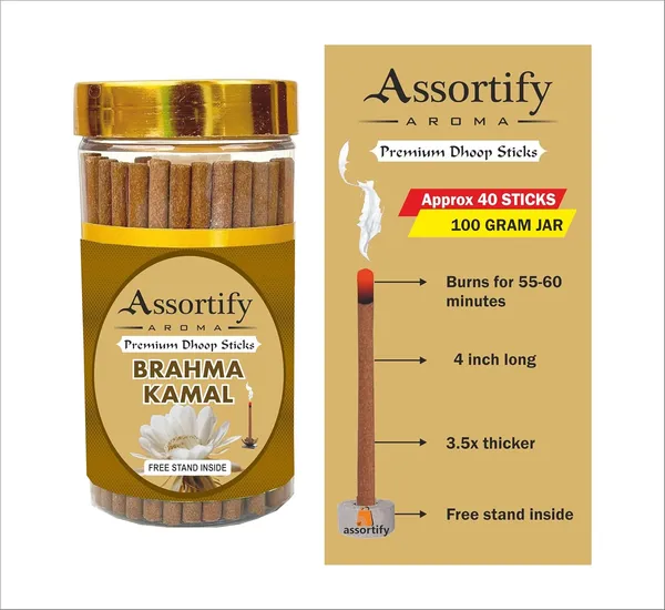 Brahma_Kamal_Dhoop_Sticks_Box_For_Poojabamboless100Gm_Jar_Packaging_Less_Smoke