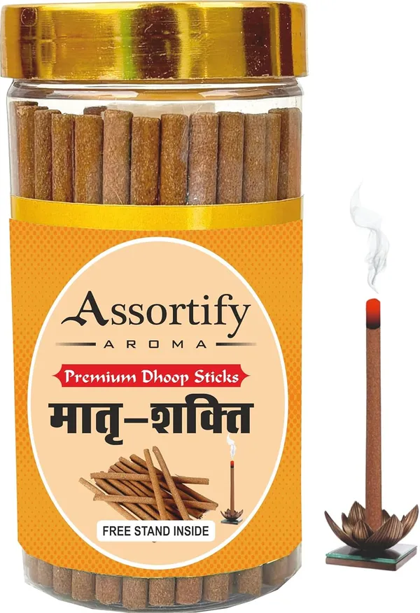 Matra_Shakti_Dhoop_Sticks_Boxbamboless100Gm_Jar_Packaging_Less_Smoke