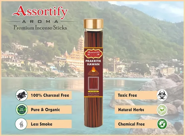 Prakritik_Hawan_Incense_Sticks_Boxnatural_Ingredients100Gm_Jar_Packaging_Less_Smoke