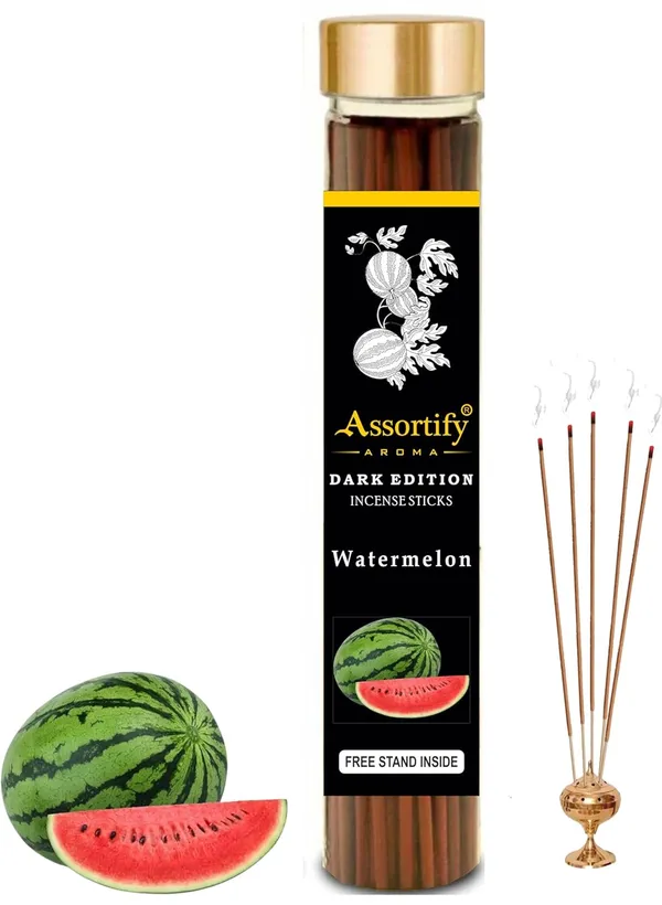 Watermelon_Incense_Sticks_Boxnatural_Ingredients100Gm_Jar_Packaging_Less_Smoke