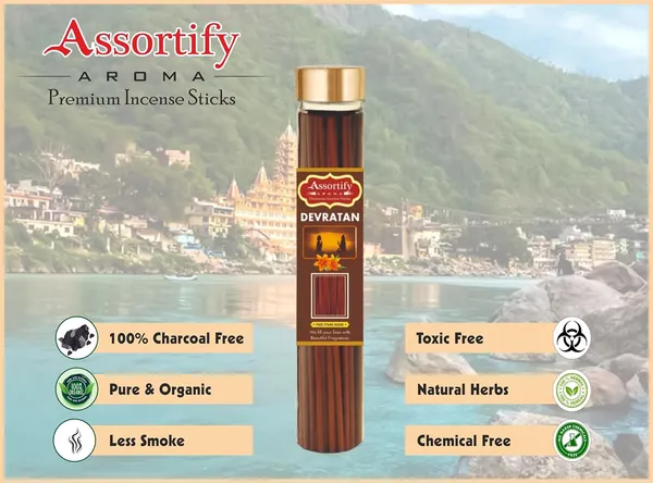 Devratna_Incense_Sticks_Boxnatural_Ingredients100Gm_Jar_Packaging_Less_Smoke