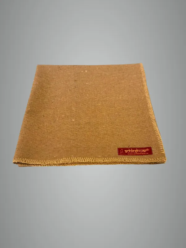 Premium_Brown_Woolen_Aasan_-_Completely_Handcrafted_Perfect_Mat_For_Meditation_&_Prayers_-_Soft,_Comfortable_(Size_23_X_30_Inch