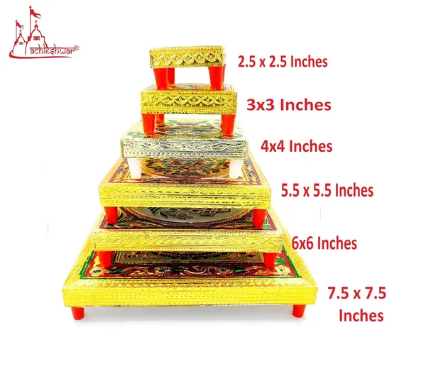 4X4_Wooden_Stand_Stool_Chowki_With_Exquisite_Meenakari_Painting_For_Placing_Statues,_Idols