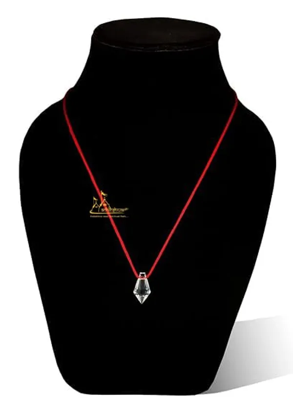 Vastu_Feng_Shui_Stylish_Natural_Crystal_Gemstone_Pointer_Shape_Pendant_Locket_Necklace_With_Red_Cotton_Dor_For_Men_Women_Kids