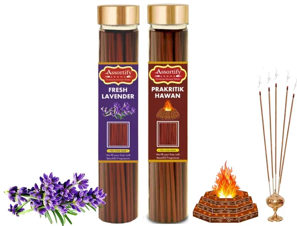 Combo_Of_Fresh_Lavender_+_Parkritik_Incense_Stick_Jarbambolesspack_Of_Two_2X100Gm_Jar_Packagingless_Smoke