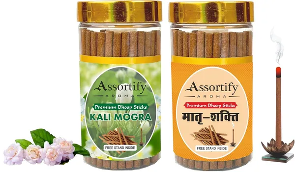 Combo_Of_Kali_Mogra_+_Maatra_Shakti_Dhoop_Sticks_Boxbambolesspack_Of_Two_2X100Gm_Jar_Packagingless_Smoke
