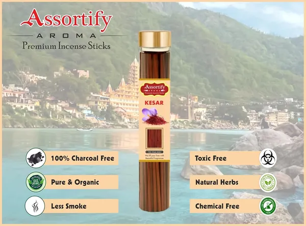 Combo_Of_Kesar_+Singapore_Lobans_Incense_Stick_Jarbambolesspack_Of_Two_2X100Gm_Jar_Packagingless_Smoke