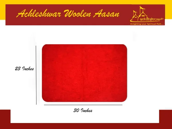 Combo_Of_Premium_Grey_&_Red_Woolen_Aasan_Completely_Handcrafted_Perfect_Mat_For_Meditation_&_Prayers_-_Soft,_Comfortable(Size_23_X_30_Inch)