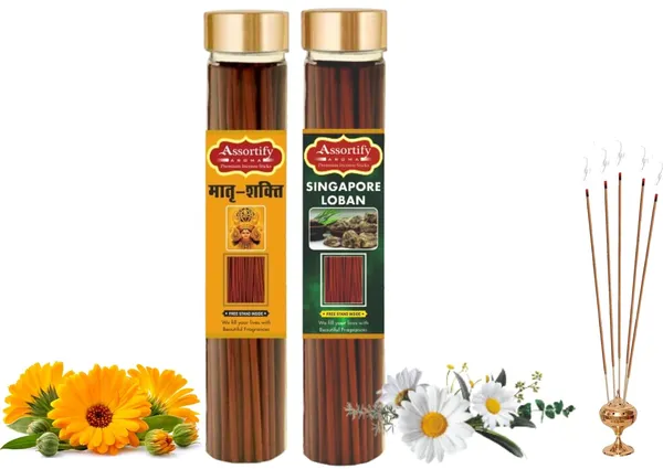 Matra_Shakti+Singapore_Lobans_Incense_Stick_Jar_Pack_Of_Two_2X100Gm_Jar_Packagingless_Smoke