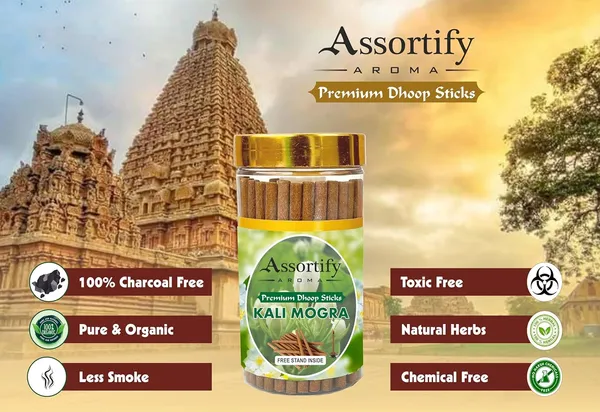 Matra_Shakti+_Kali_Mogra_Dhoop_Sticks_Boxbambolesspack_Of_Two_2X100Gm_Jar_Packagingless_Smoke
