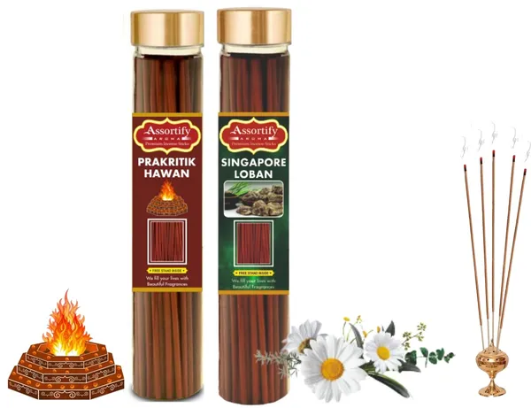 Prakritik_Hawan_+Singapore_Lobans_Incense_Pack_Of_Two_2X100Gm_Jar_Packagingless_Smoke