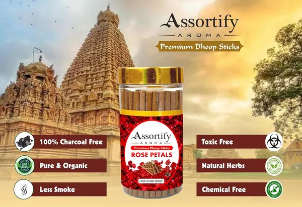 Pack_Of_2_Rose_Petals_+Singapore_Lobans_Hawan_Dhoop_Sticks_Box_bamboo_less_|_2X100Gm_|_Jar_Packaging_less_Smoke