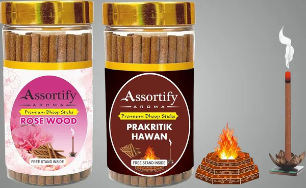 Rose_Wood_+_Parkritik_Dhoop_Sticks_Boxbambolesspack_Of_Two_2X100Gm_Jar_Packagingless_Smoke