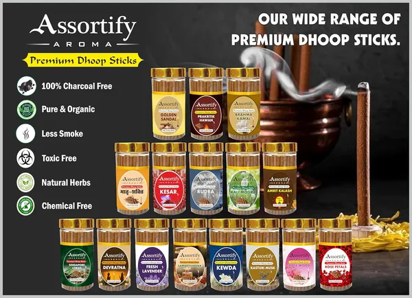 Samarth_Heena_+_Rose_Petals_Dhoop_Sticks_Boxbambolesspack_Of_Two_2X100Gm_Jar_Packagingless_Smoke
