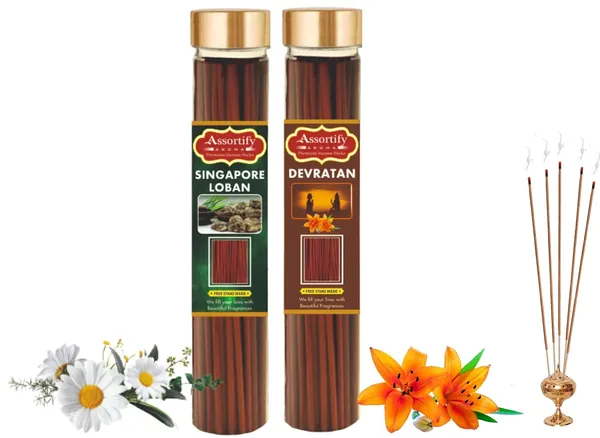 Singapore_Loban+_Devratna_Incense_Stick_Jar_Pack_Of_Two_2X100Gm_Jar_Packagingless_Smoke