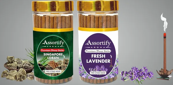 Singapore_Loban_+_Fresh_Lavender_Dhoop_Sticks_Boxbambolesspack_Of_Two_2X100Gm_Jar_Packagingless_Smoke