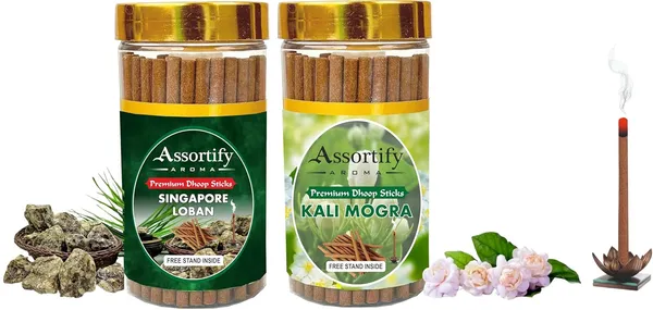 Singapore_Loban_+_Kali_Mogra_Dhoop_Sticks_Boxbambolesspack_Of_Two_2X100Gm_Jar_Packagingless_Smoke