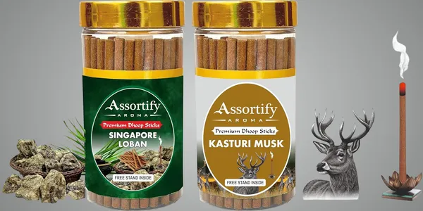 Singapore_Loban_+Kasturi_Musk_Dhoop_Sticks_Boxbambolesspack_Of_Two_2X100Gm_Jar_Packagingless_Smoke