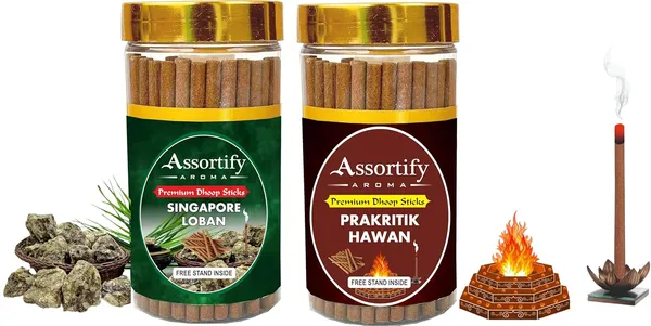 Combo_Of_Singapore_Loban_+_Parkritik_Hawan_Dhoop_Sticks_Boxbambolesspack_Of_Two_2X100Gm_Jar_Packagingless_Smoke