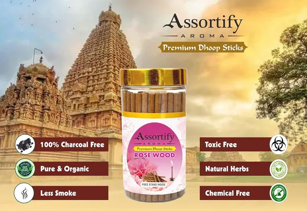 Singapore_Loban_+Rose_Wood_Hawan_Dhoop_Sticks_Boxbambolesspack_Of_Two_2X100Gm_Jar_Packagingless_Smoke