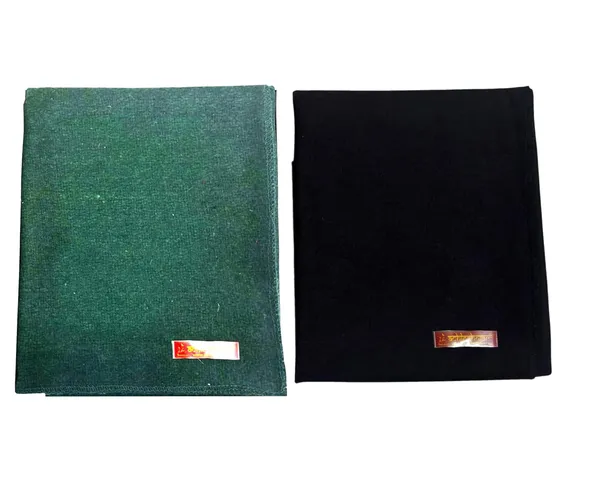 Combo_Of_Premium_Black_And_Green_Woolen_Aasan_Completely_Handcrafted_Perfect_Mat_For_Meditation_&_Prayers_-_Soft,_Comfortable_(Size_23_X_30_Inch)