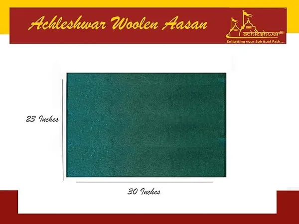 Combo_Of_Premium_Black_And_Green_Woolen_Aasan_Completely_Handcrafted_Perfect_Mat_For_Meditation_&_Prayers_-_Soft,_Comfortable_(Size_23_X_30_Inch)