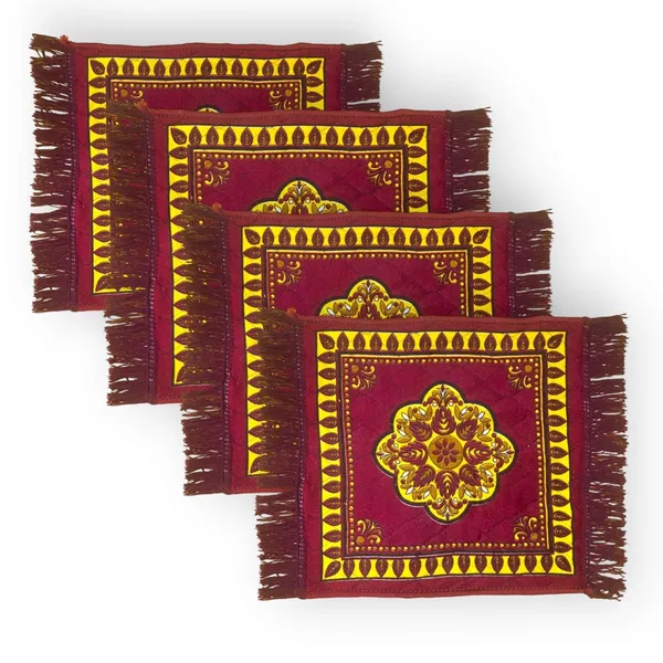 Maroon_Set_Of_4_Traditional_Aasan_|_For_Puja_|_Prayer_|_Sitting_|_Meditation_-_Small_Carpet_Mat_Rug_For_Floor