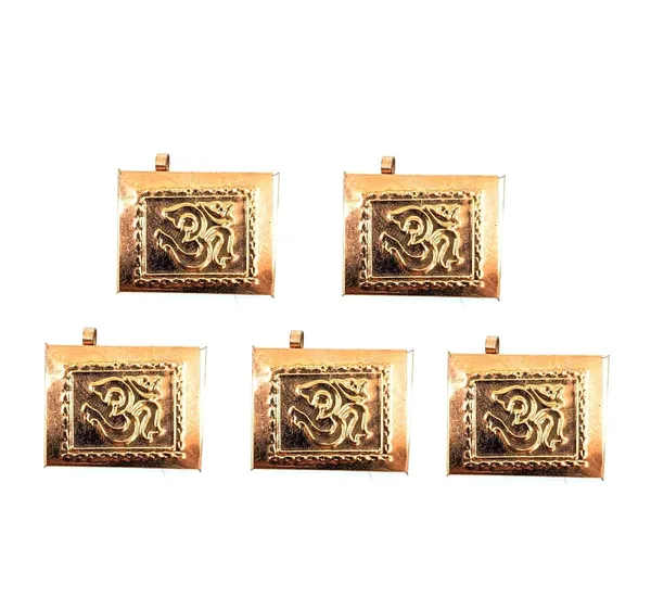 Copper_Tabeej/Openable_Taveeej/Chowki_Shape/Protect_From_Evil_Eye/For_Kids,_Women,_Men/Tawiz_Copper_Tabeej,_Set_Of_5