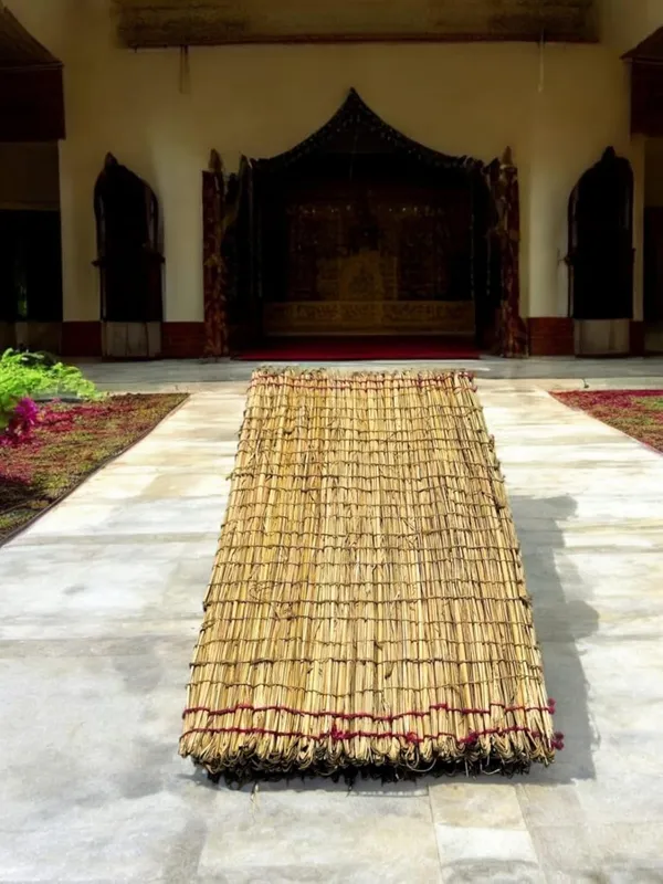 100%_Natural_Grass_Kusha_Aasan_Mat/Grass_Puja_Mat_(Size_2_X4_Feet)