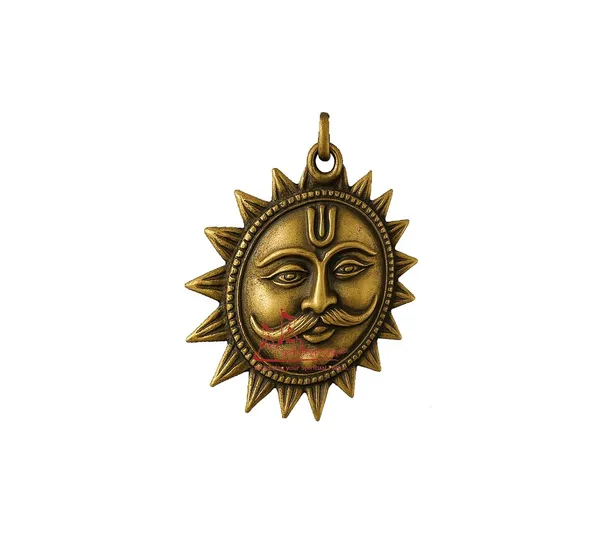 Vastu_Sun_Face_Wall_Hanging,_Traditional_Copper_Finish,_6_Cm_Decorative_Religious_Statue,_Multicolour