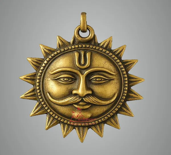 Vastu_Sun_Face_Wall_Hanging,_Traditional_Copper_Finish,_6_Cm_Decorative_Religious_Statue,_Multicolour