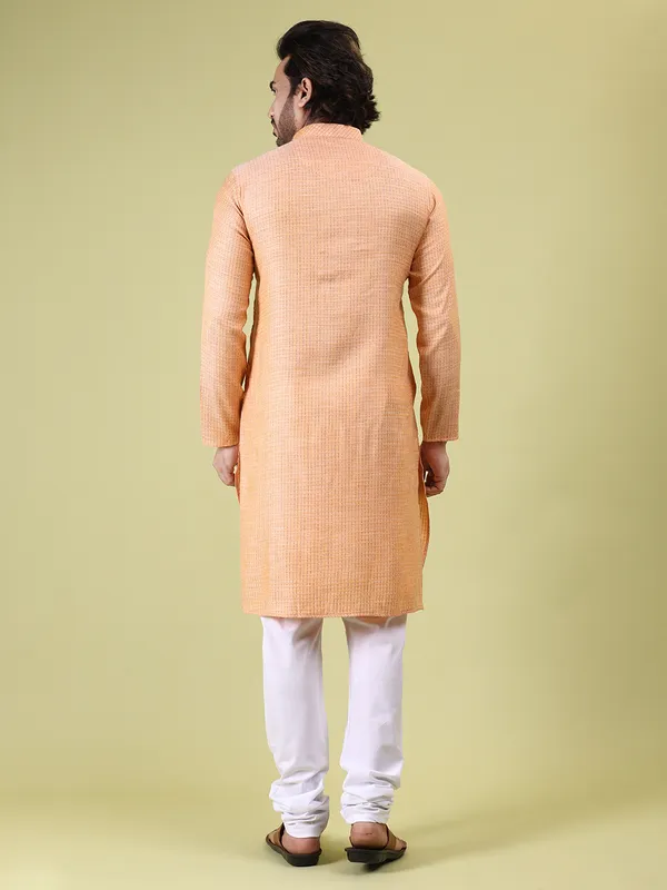Mens_Cotton_Rayon_Self_Design_Kurta
