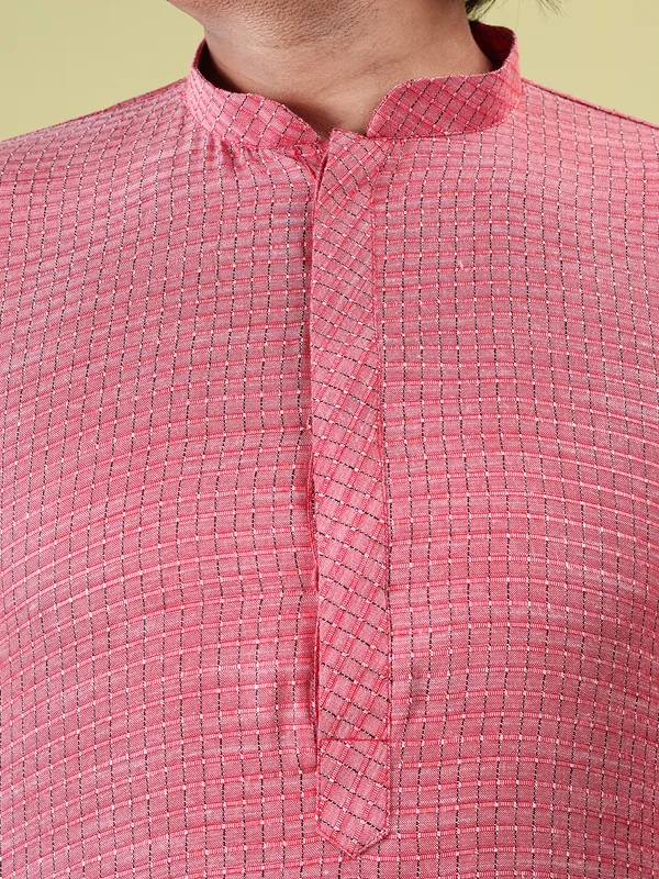 Mens_Cotton_Rayon_Self_Design_Kurta