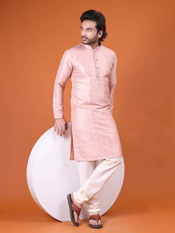 Mens_Cotton_Silk_Resham_Embroidery_With_Hand_Work__Kurta