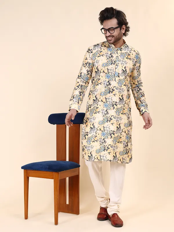Mens_Art_Silk_Digital_Print_with_sequined_work_Kurta