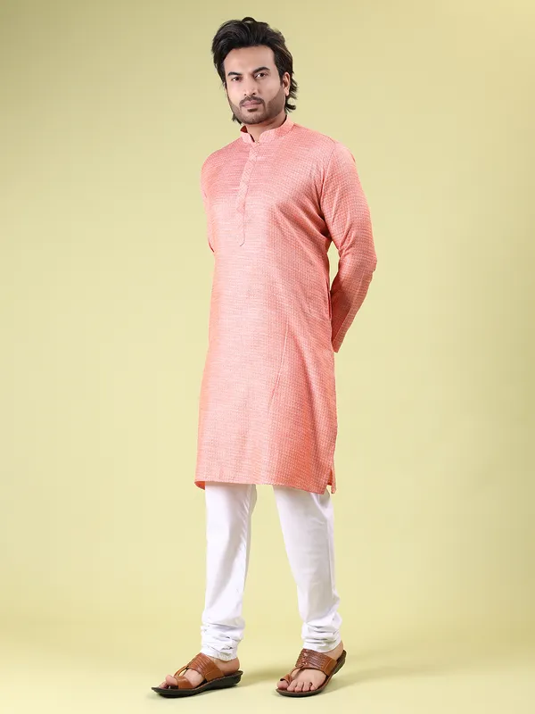 Mens_Cotton_Rayon_Self_Design_Kurta