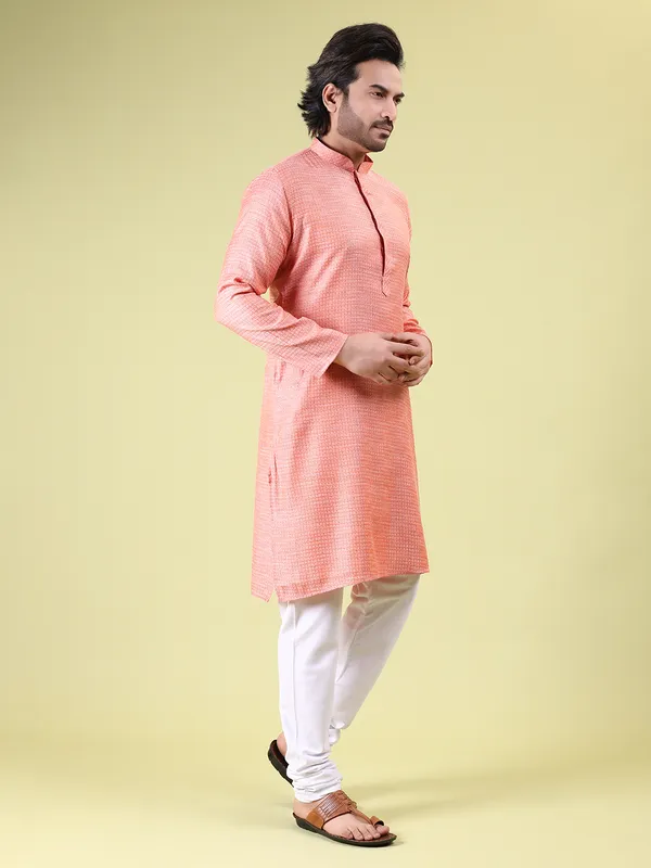 Mens_Cotton_Rayon_Self_Design_Kurta