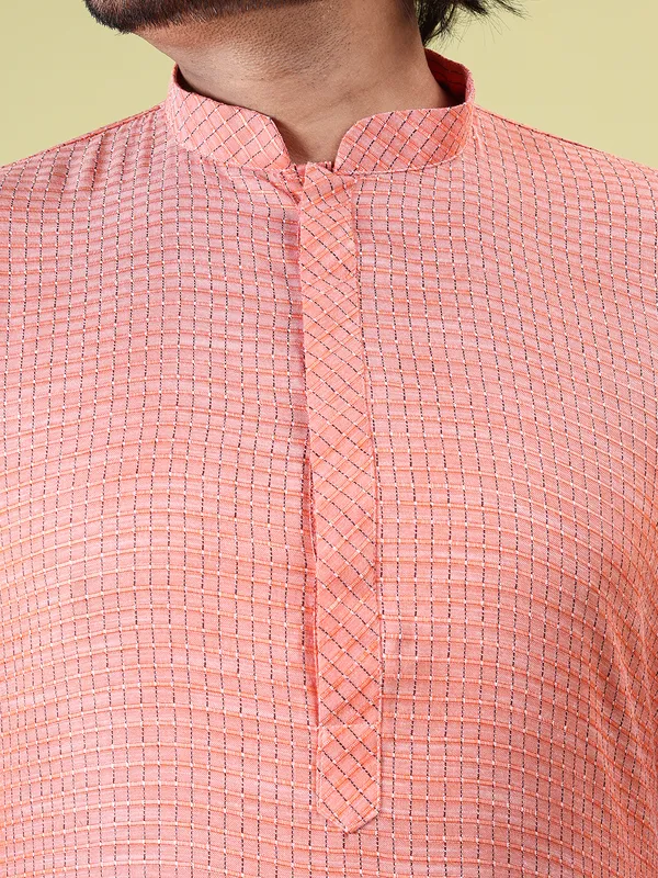 Mens_Cotton_Rayon_Self_Design_Kurta