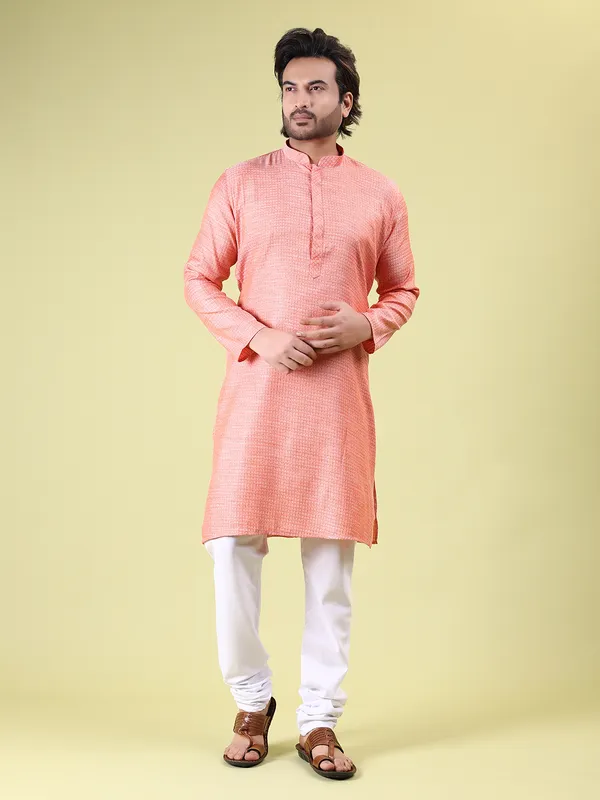 Mens_Cotton_Rayon_Self_Design_Kurta