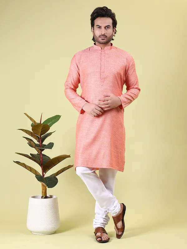 Mens_Cotton_Rayon_Self_Design_Kurta