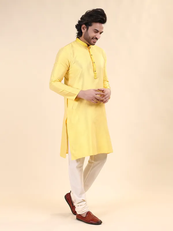 Mens_Cotton_Rayon_Self_Design_with_Printex_Kurta