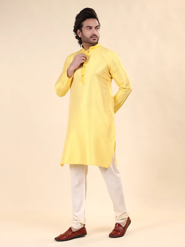 Mens_Cotton_Rayon_Self_Design_with_Printex_Kurta